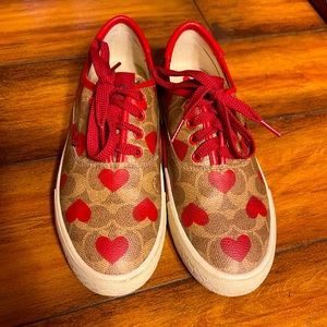 Coach Logo Hearts Sneakers